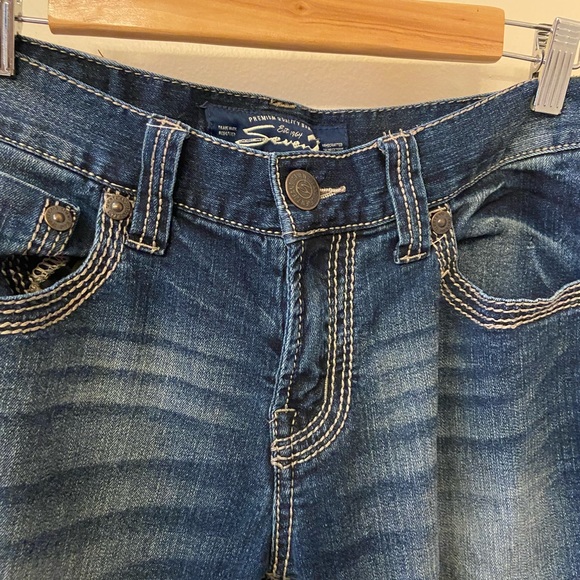 7 Seven for All Mankind straight leg jeans - Picture 2 of 7